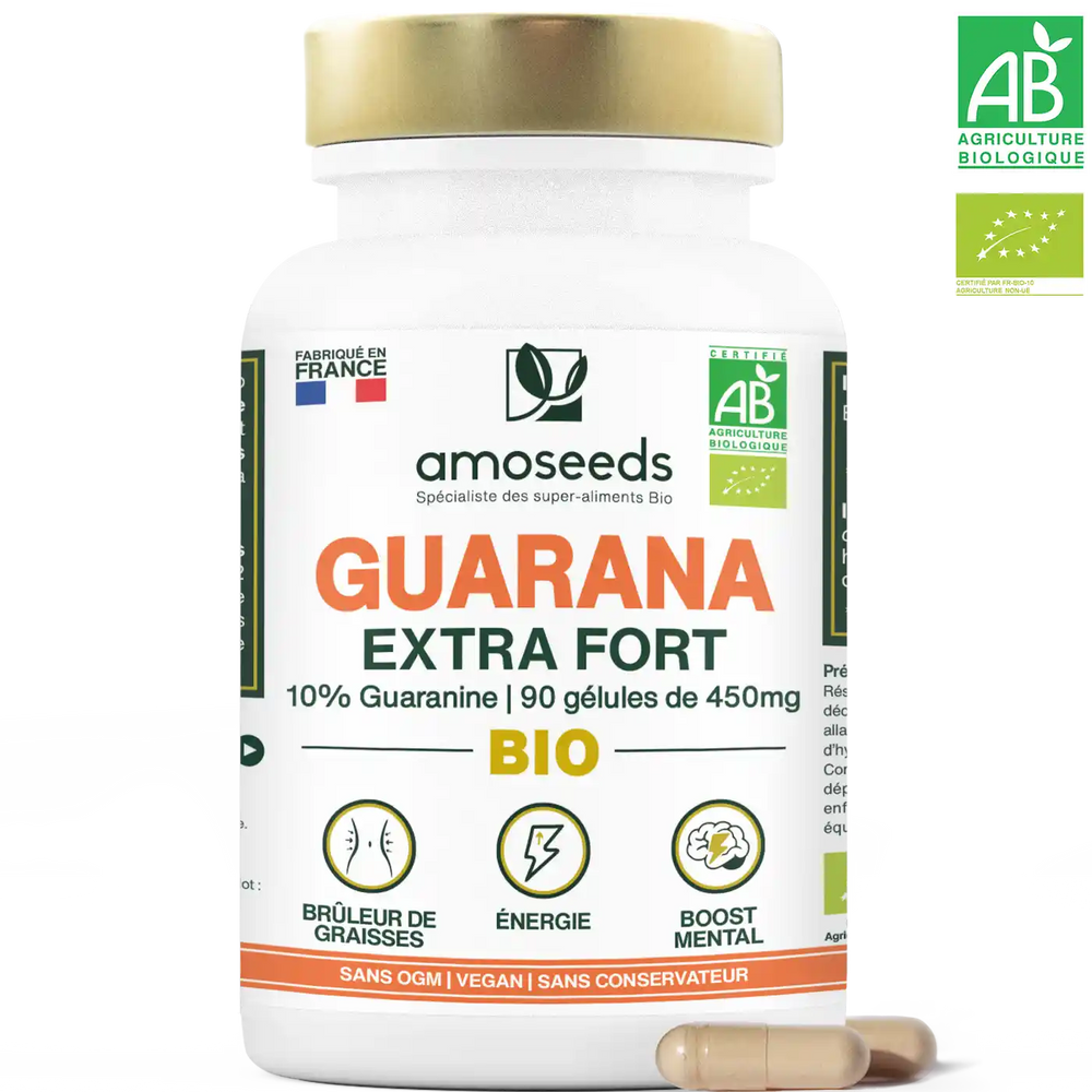 Guarana natif bio gelules amoseeds specialiste des super aliments bio