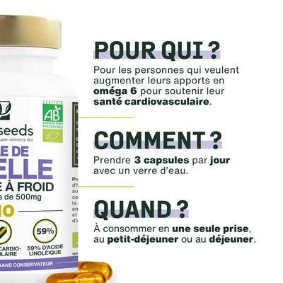 Huile Nigelle Bio - amoseeds specialiste des super aliments bio