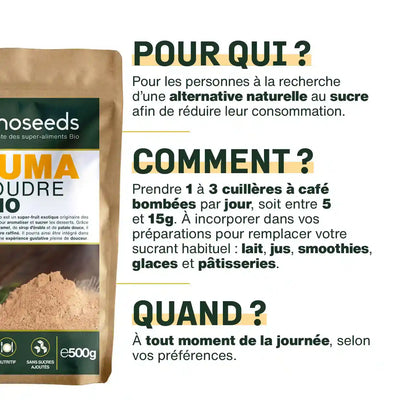 Conseils utilisation Lucuma Bio - amoseeds specialiste des super aliments bio