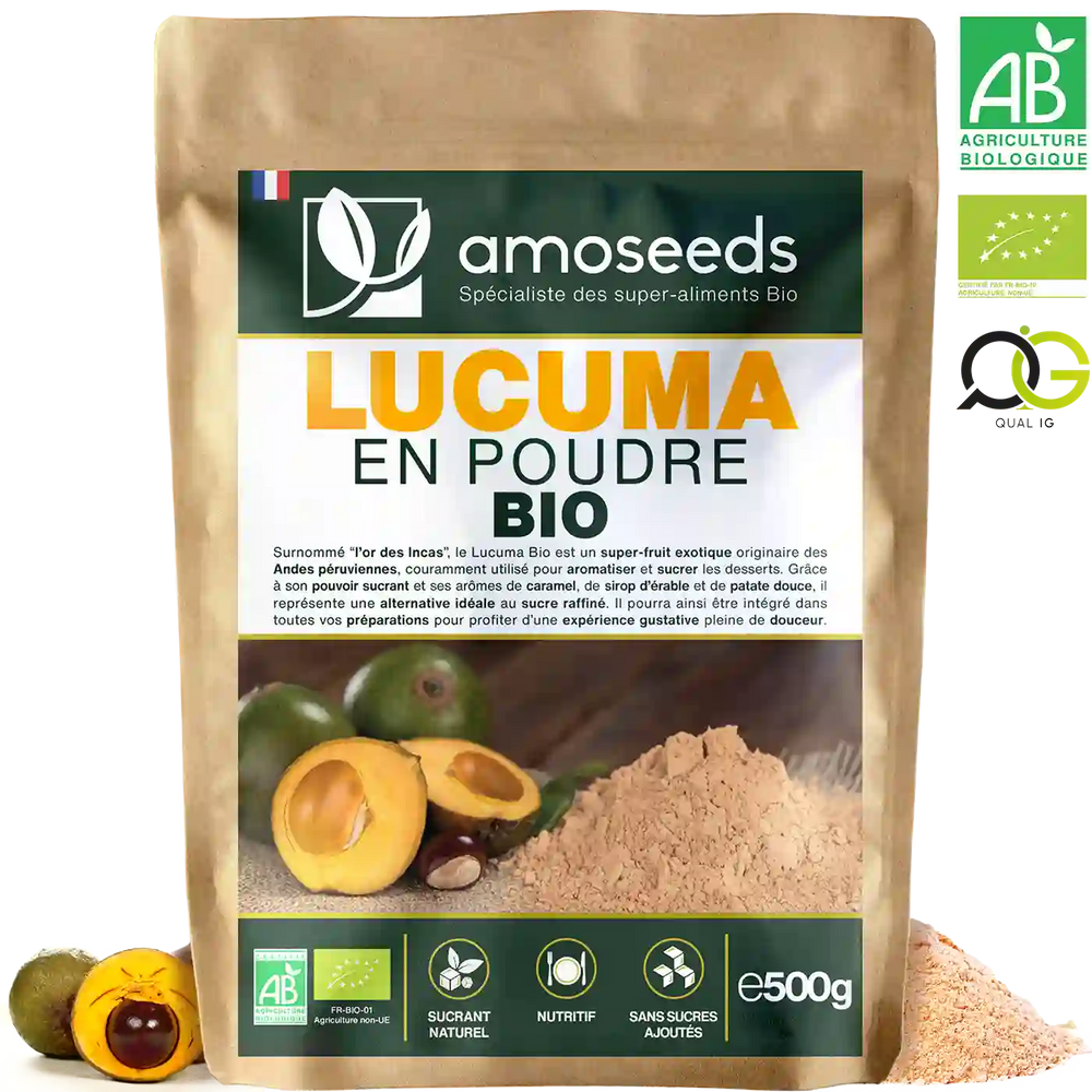 Lucuma Bio - amoseeds specialiste des super aliments bio_recto
