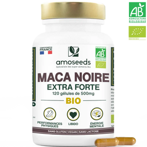 Maca Noire Bio, Extra Forte | 120 gélules