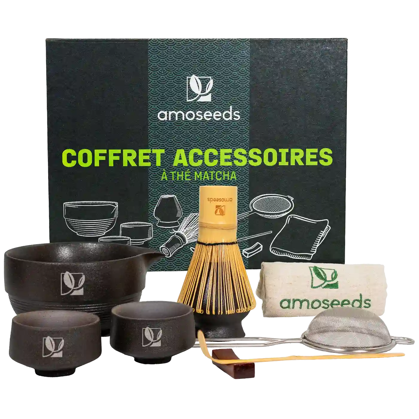 Matcha Kit Accessoires - amoseeds specialiste des super aliments bio