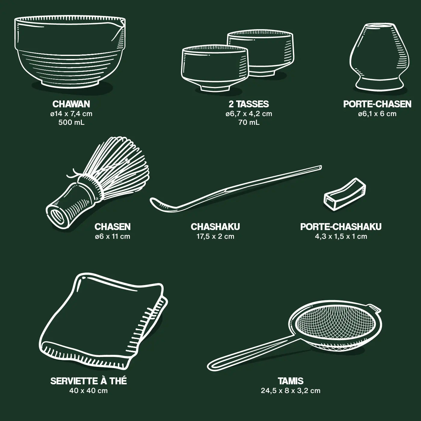 Matcha Kit Accessoires - amoseeds specialiste des super aliments bio