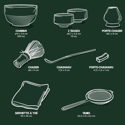 Matcha Kit Accessoires - amoseeds specialiste des super aliments bio