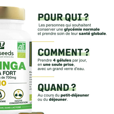 Moringa gélules Bio - amoseeds specialiste des super aliments bio Utilisation