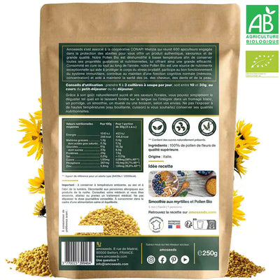 Pollen Bio - amoseeds specialiste des super aliments bio