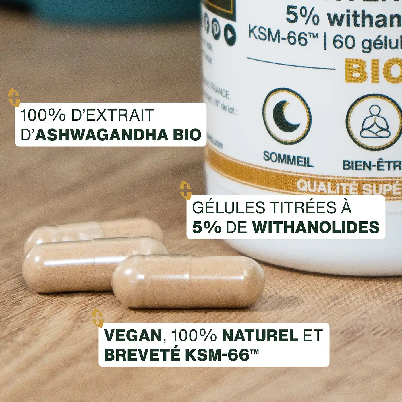 Ashwagandha bio ksm 66 gelules amoseeds specialiste des super aliments bio,