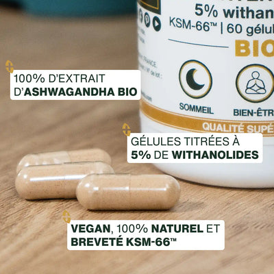 Ashwagandha bio ksm 66 gelules amoseeds specialiste des super aliments bio,