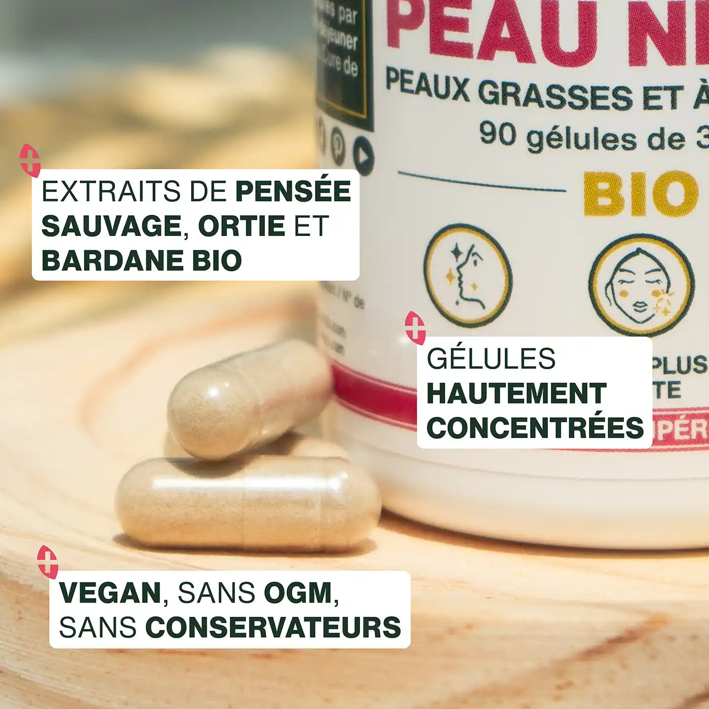 Complexe Peau Nette gelules amoseeds specialiste des super aliments bio,