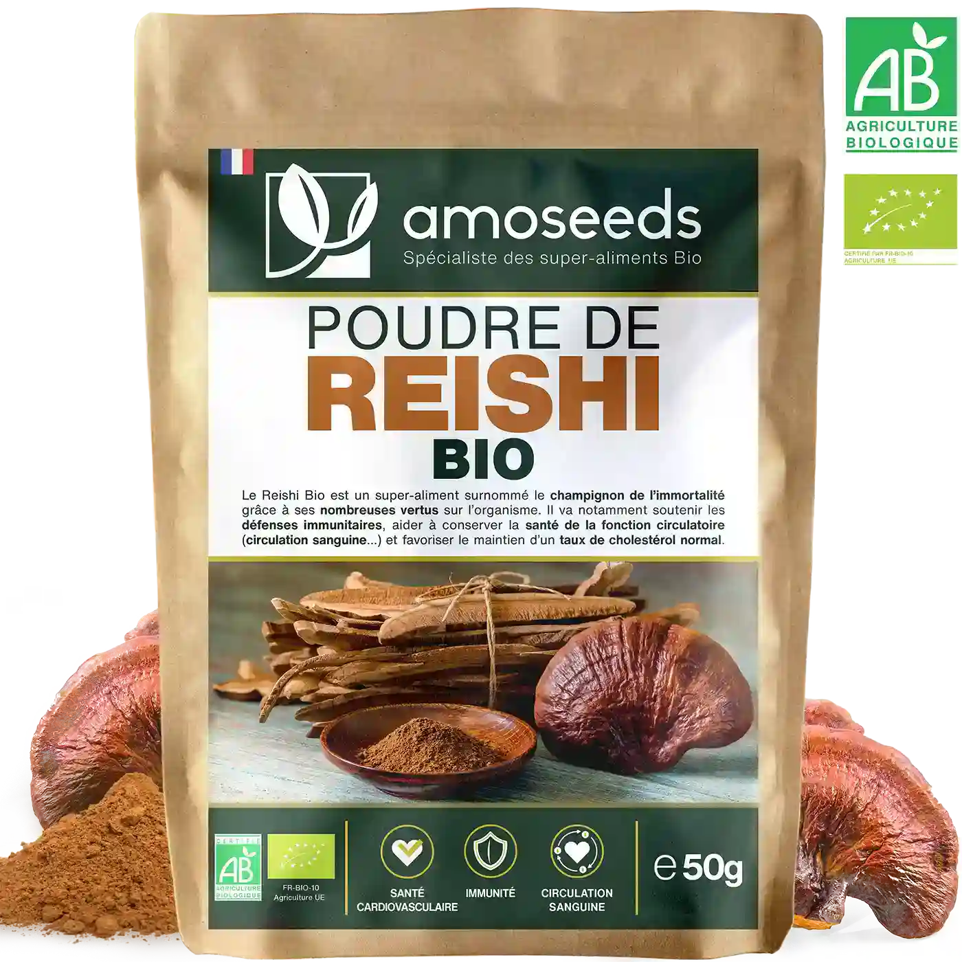 Reishi Bio - amoseeds specialiste des super aliments bio