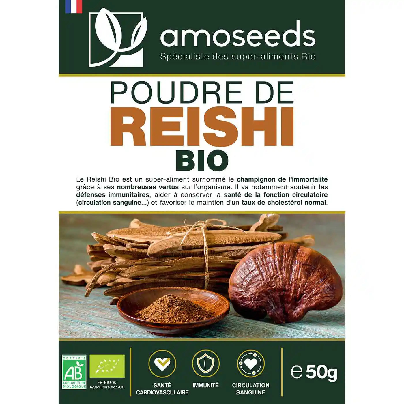 Reishi Bio - amoseeds specialiste des super aliments bio