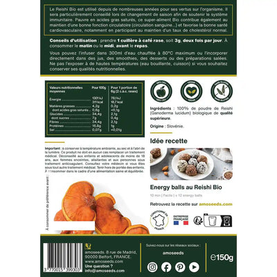 Reishi Bio - amoseeds specialiste des super aliments bio