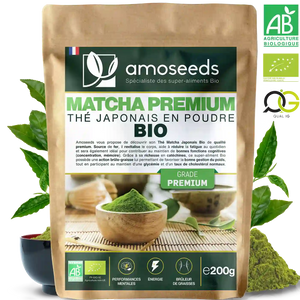 Thé Matcha Premium Japonais en Poudre Bio 200g