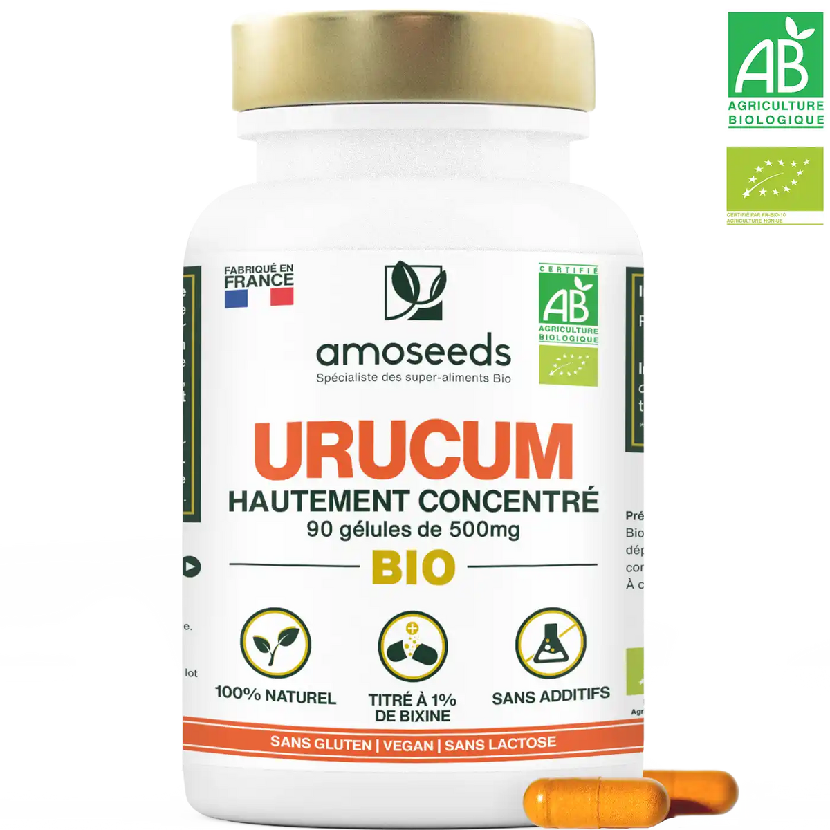 Urucum bio gelules amoseeds specialiste super aliments bio