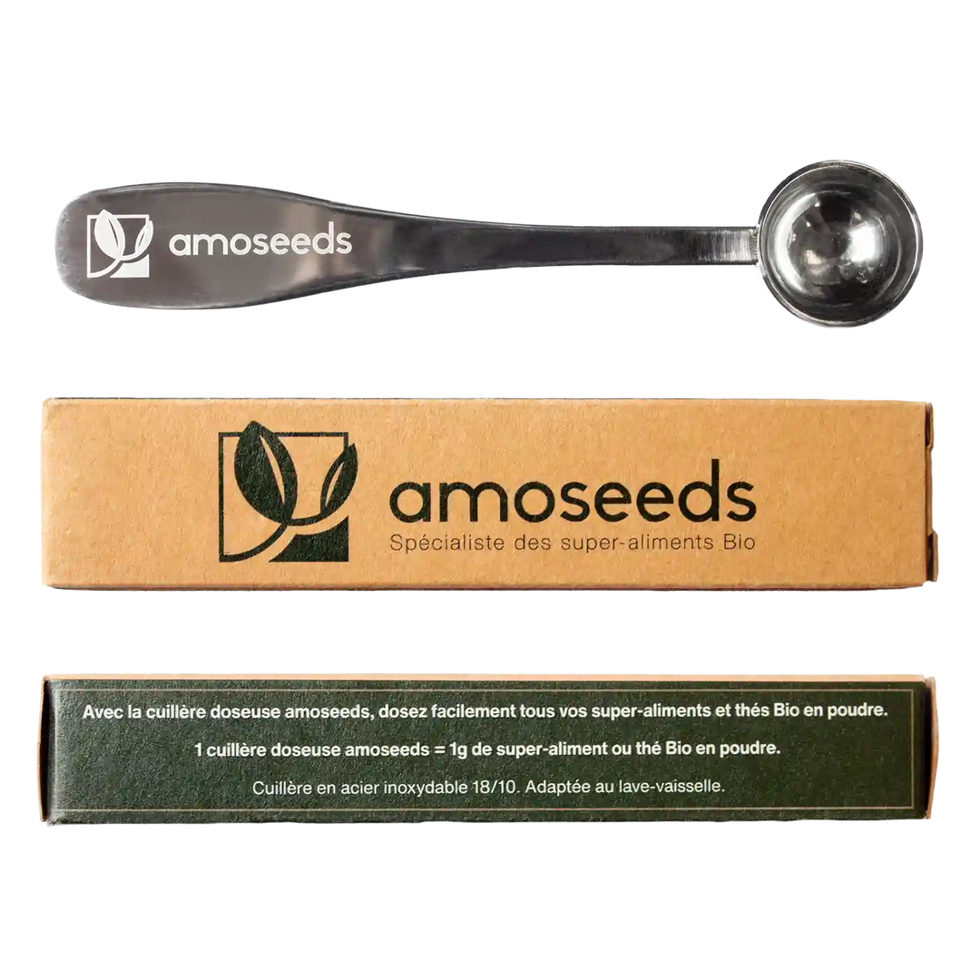 cuillere doseuse 1g the super aliments bio amoseeds