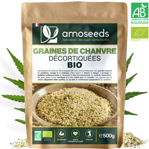 Graines de Chanvre Décortiquées Bio 500g