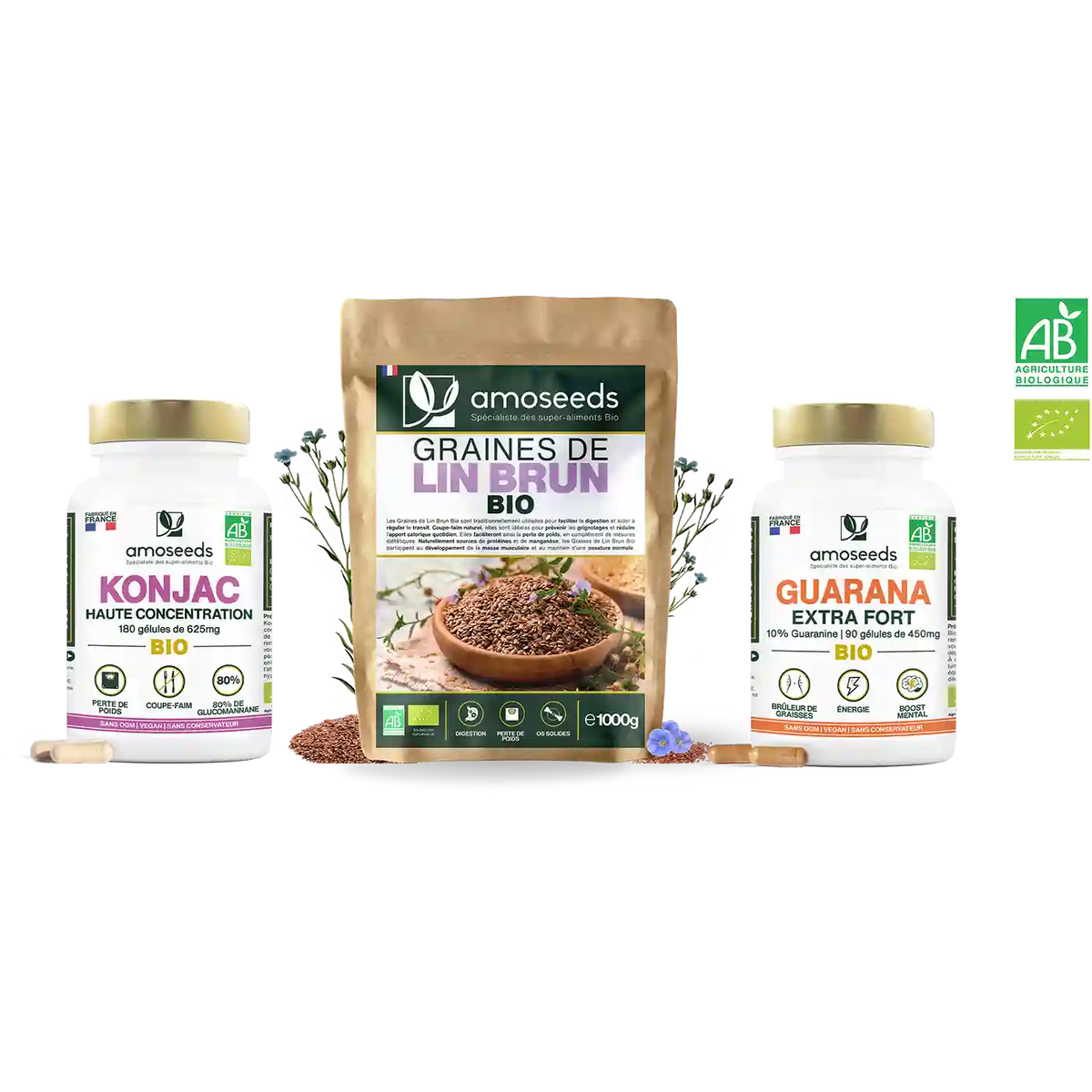 Pack Minceur amoseeds specialiste des super aliments bio 