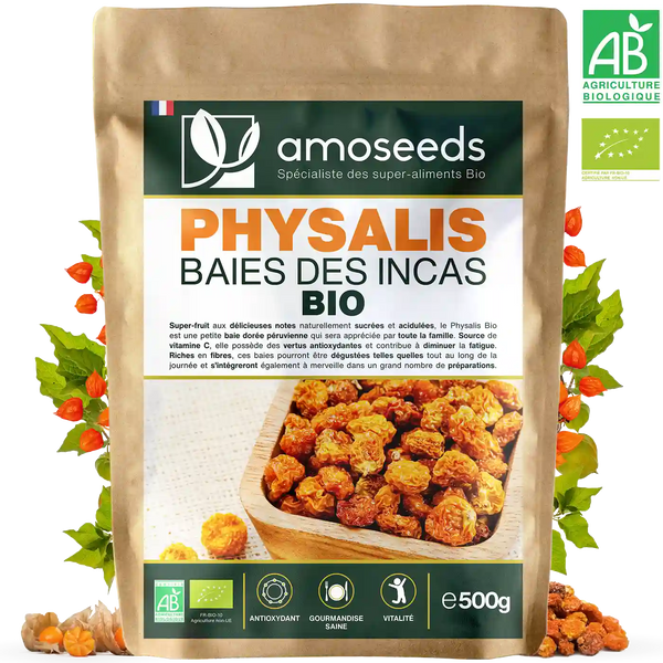 Physalis baies incas bio 500G amoseeds specialiste des super aliments bio