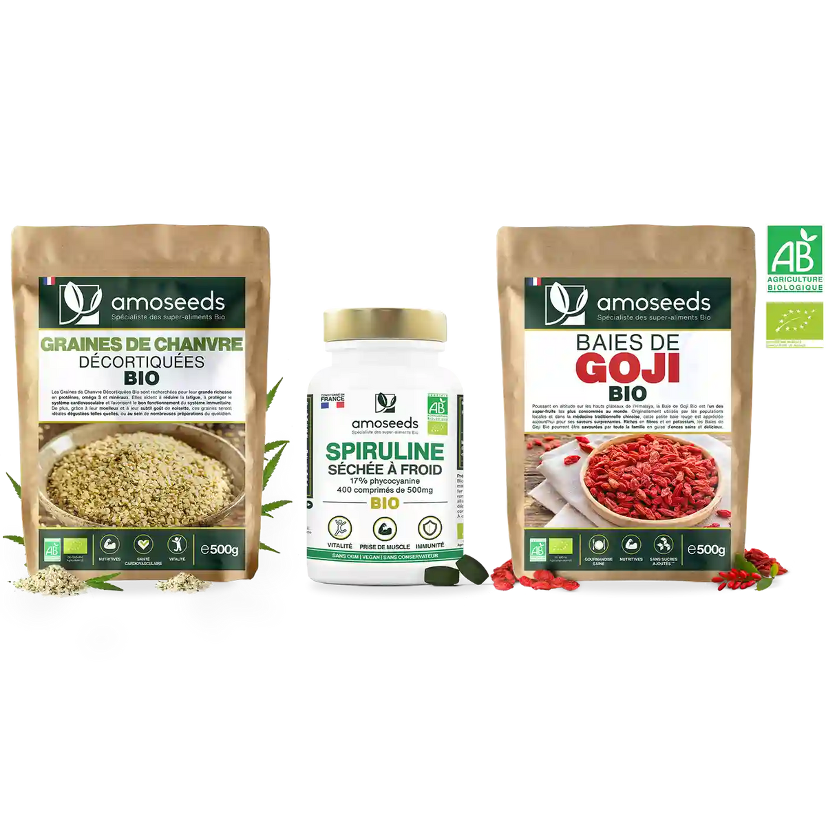 pack sportif recupération amoseeds specialiste des super aliments bio